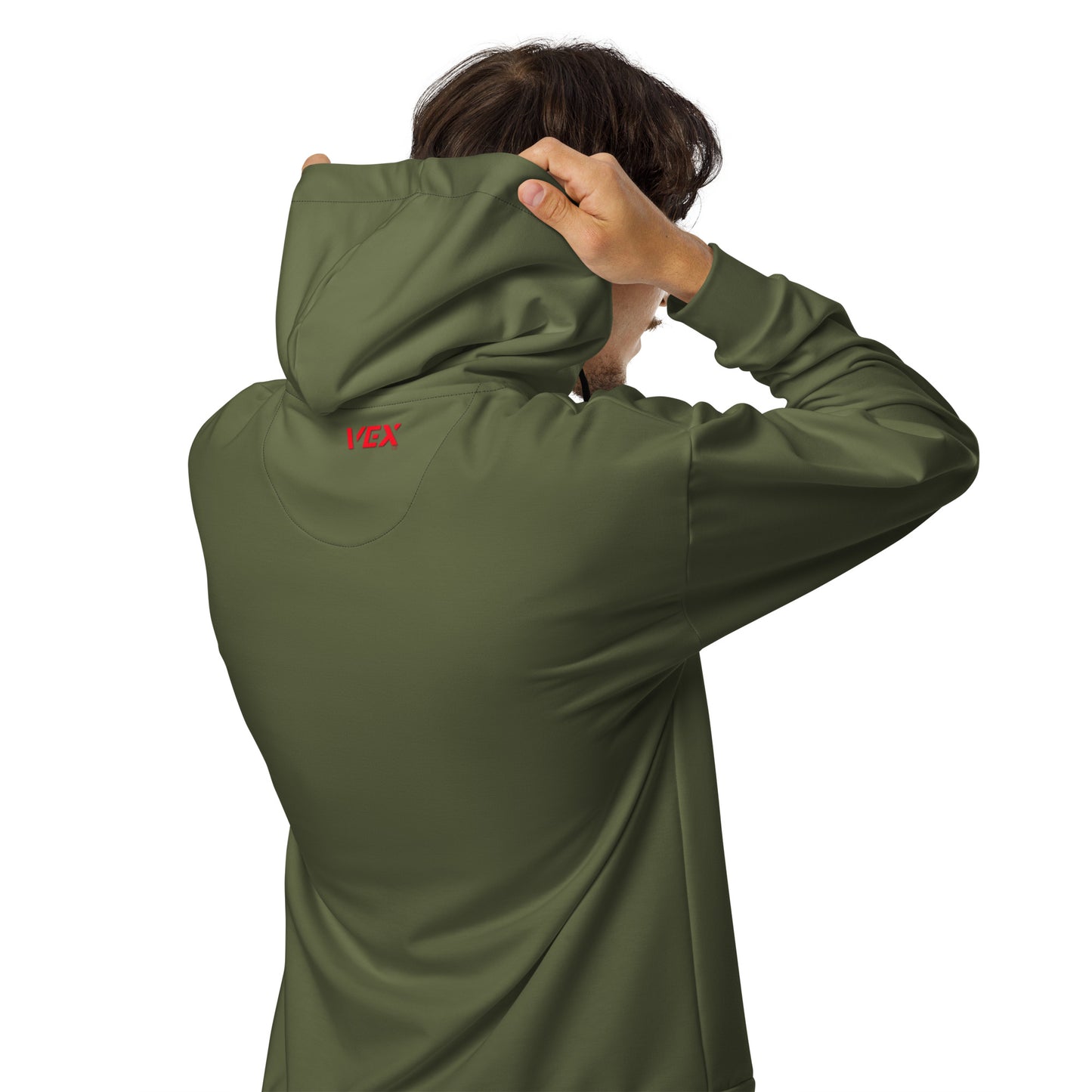 VEX - Men's Khaki Zip Hoodie