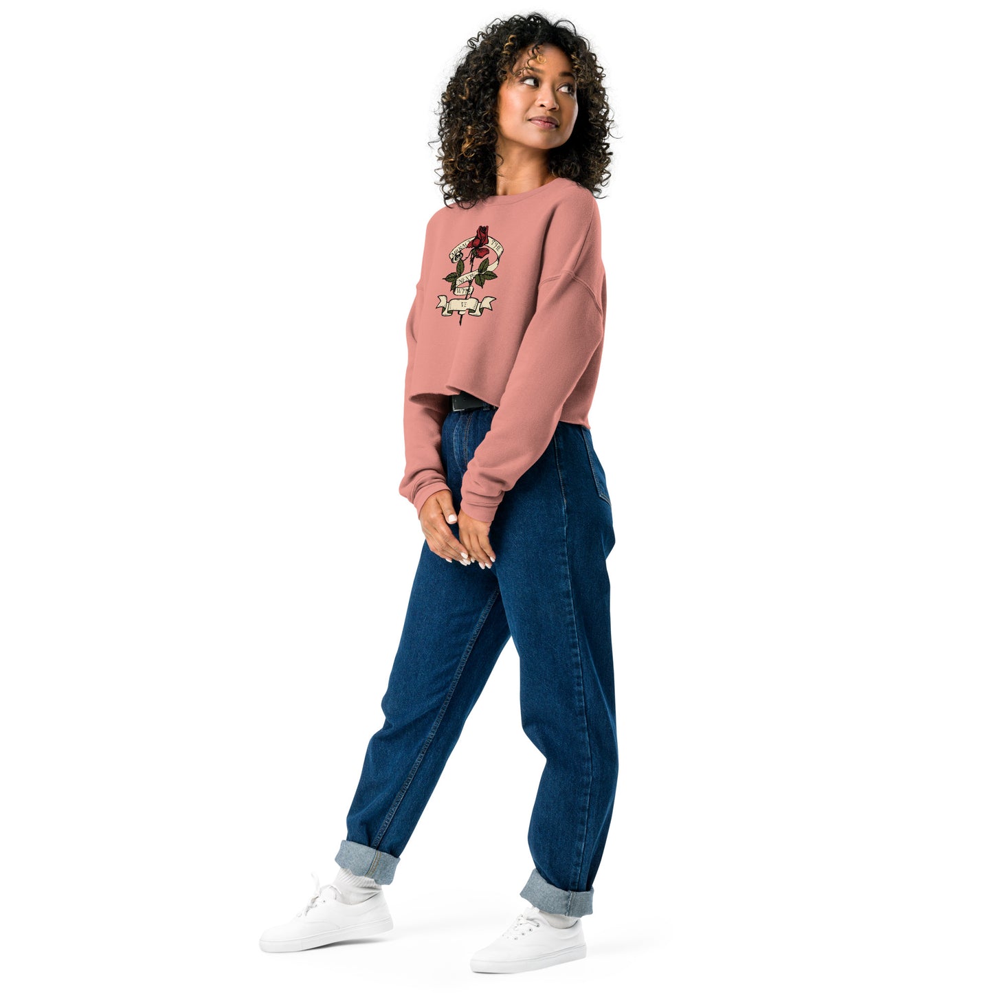 VEX - Rose Graphic Crop Sweatshirt